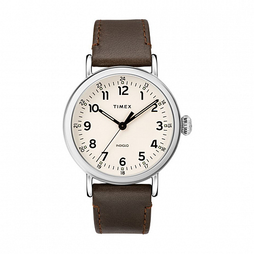 Timex® Standard 40mm Leather Strap - Dark Brown